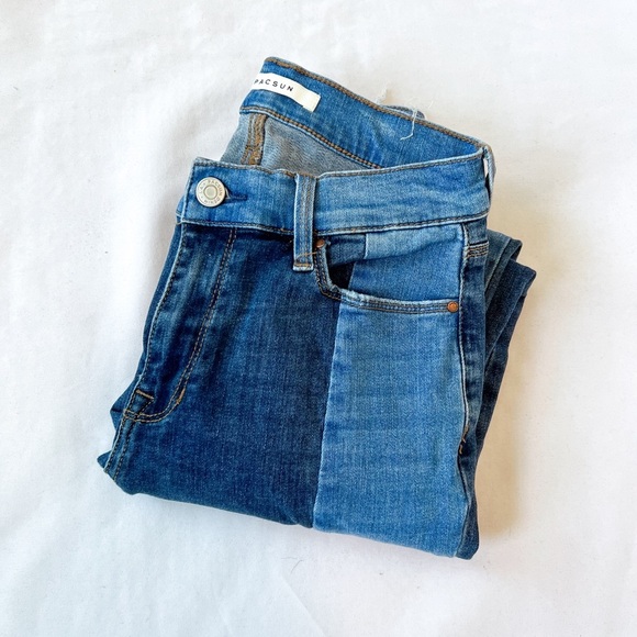 The Pacsun split color block jeans - Picture 1 of 6
